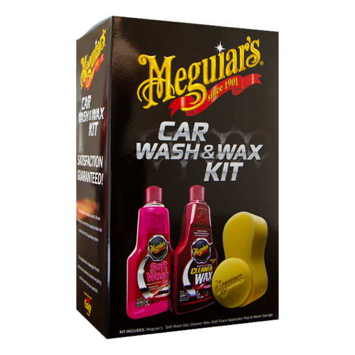  Meguiars Classic Wash & Wax Kit, Car Cleaning Kit