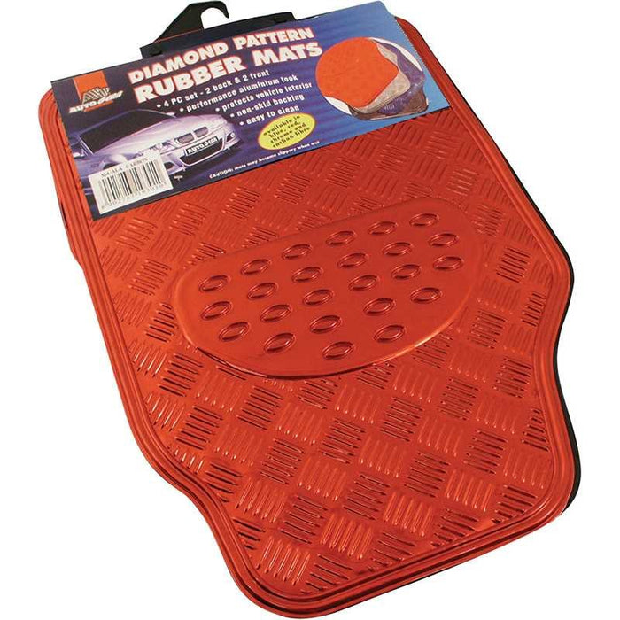 AUTOGEAR ALUMINIUM RED MAT SET HSB Trading Online Store