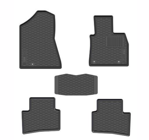 Custom Fit Rubber Mat Set - Hyundai Tuscson 2018+ Black - HSB Trading Online Store