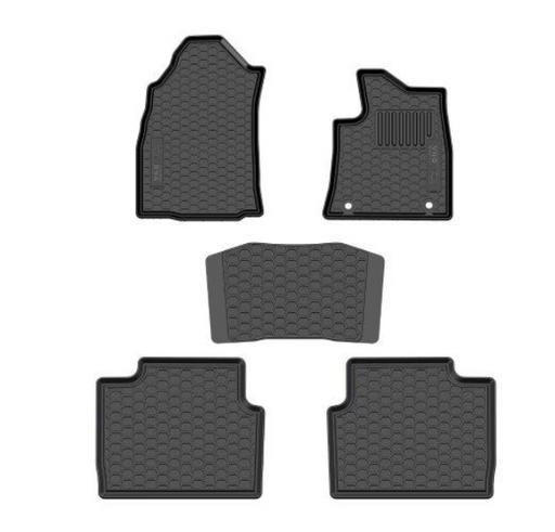Custom Fit Rubber Mat Set - Toyota Hilux Extended Cab Automatic 2016+ Black - HSB Trading Online Store