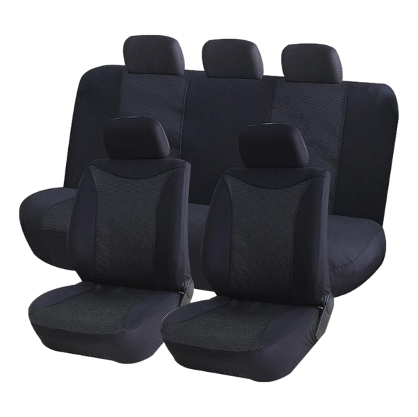 CAR SEAT COVER SET UNIVERSAL BLACK - Main Image