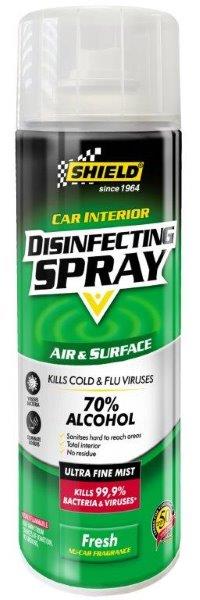 SHIELD CAR DISINFECTING SPRAY 70% 500ML HSB Trading Online Store