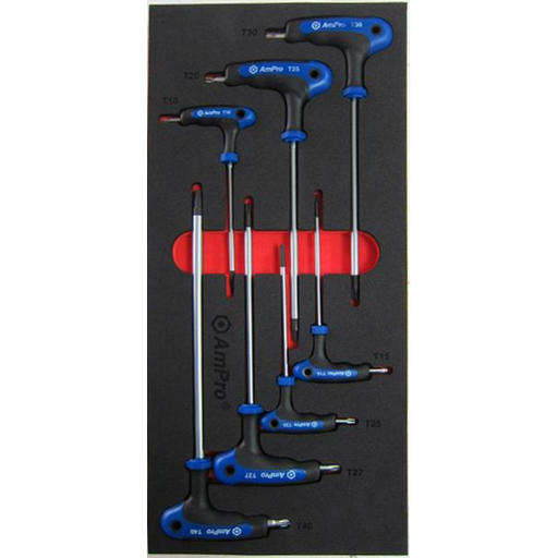 AMPRO 7PC T-HANDLE TAM-PRUF STAR & WRENCH SET HSB Trading Online Store