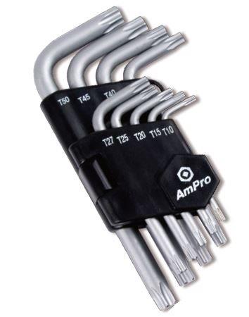 AMPRO 9PC STAR KEY WRENCH SET (T10-T50) HSB Trading Online Store