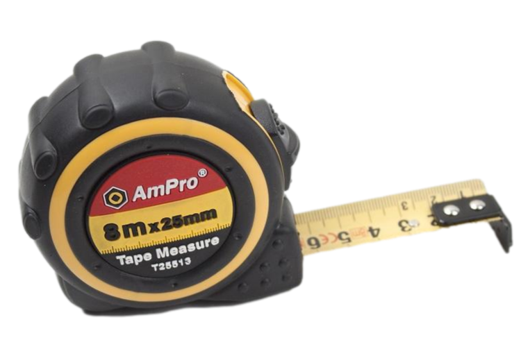 AMPRO 8M x 25MM TAPE MEASURE HSB Trading Online Store