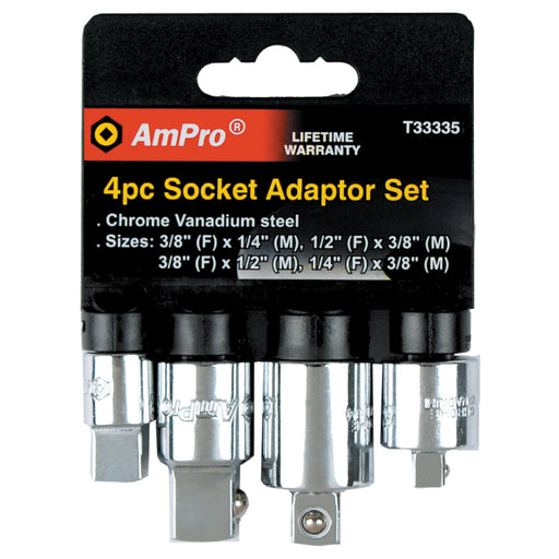 AMPRO 4PC SOCKET ADAPTOR SET HSB Trading Online Store